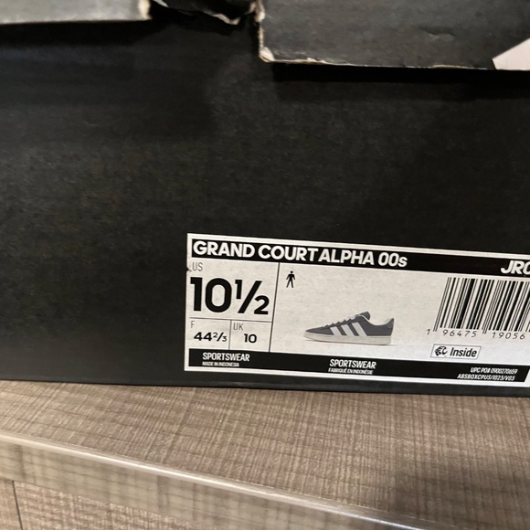 Adidas Grand Court Alpha 00s Men’s 10.5 grey white - Picture 3 of 5